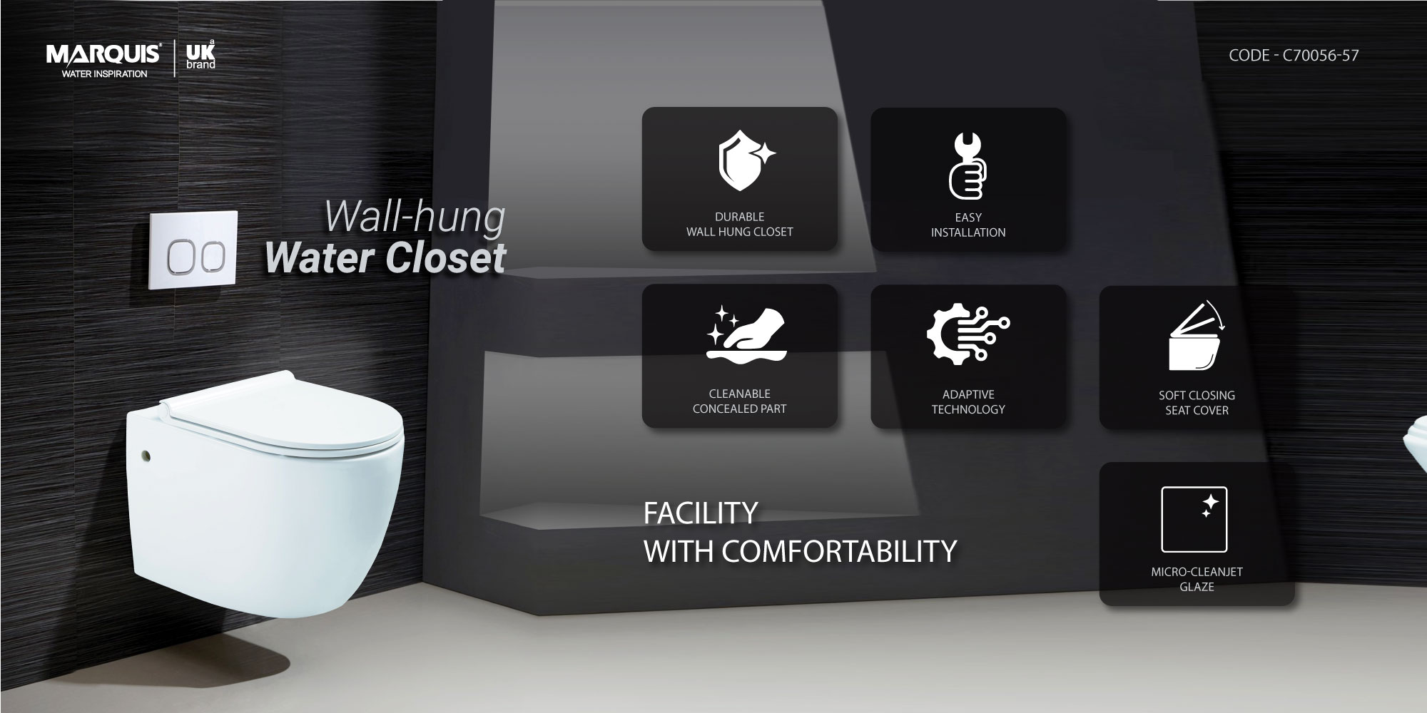 MARQUIS Wall Hung Closet, C70056-57