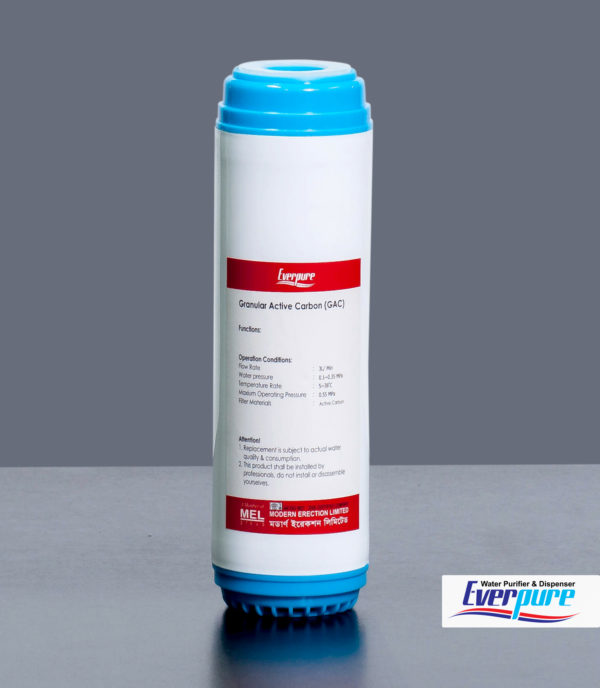 Granular Active Carbon (GAC) Cartridge 2 end 10”