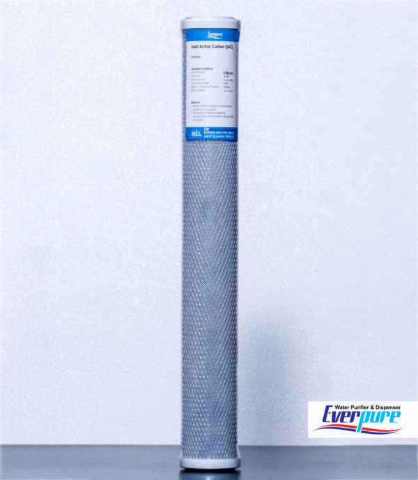 Solid Active Carbon (SAC) Cartridge 2 end 20”