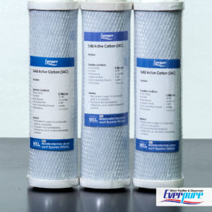 Solid Active Carbon (SAC) Filter Cartridge 10”