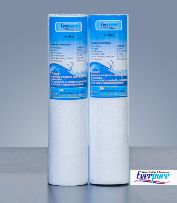 1 Micron PP Fiber Filter Cartridge 2 end 10" - Image 2