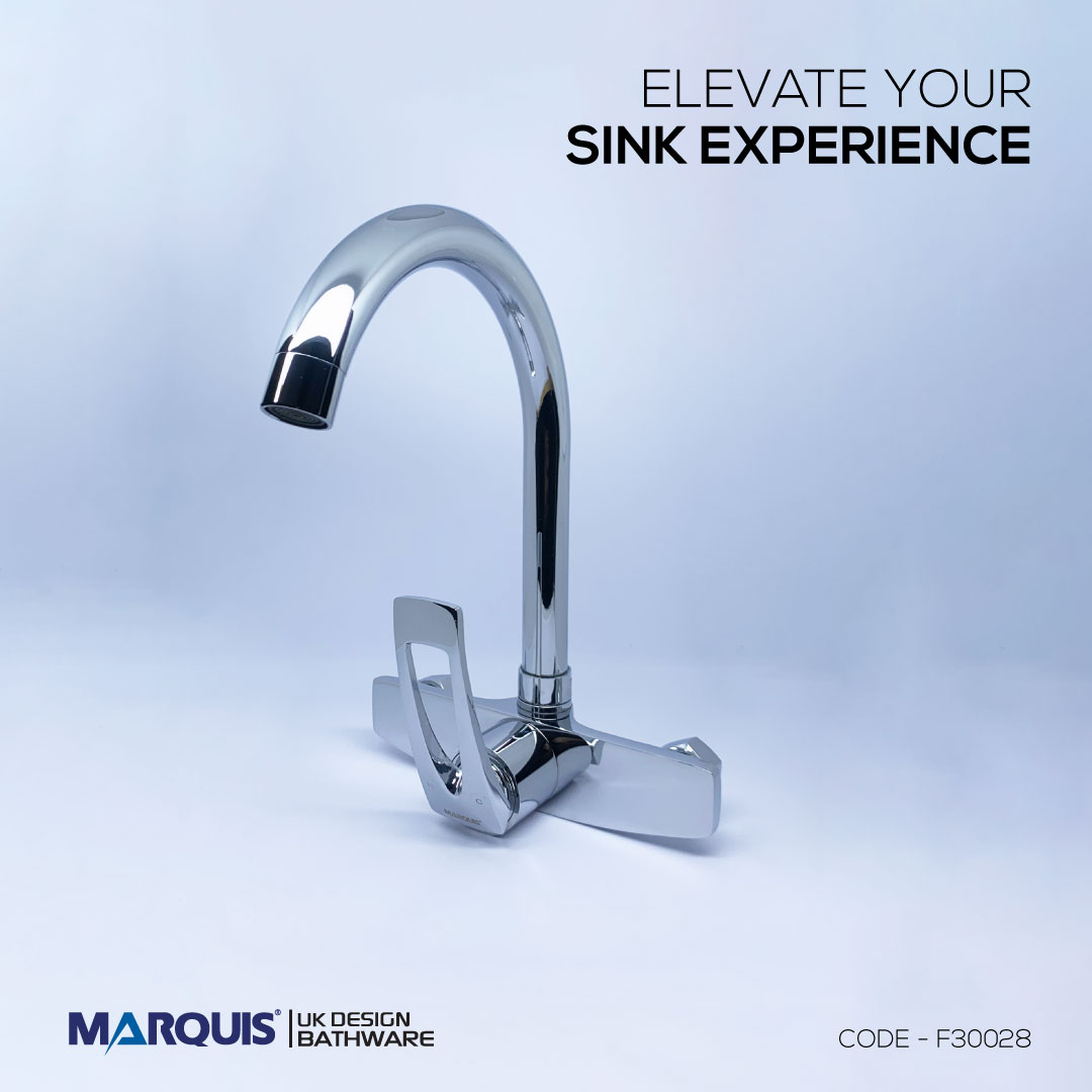 Marquis Modern Wall Mounted Sink Mixer
