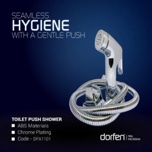 DORFEN Toilet Push Shower: ABS Material – DFA1101