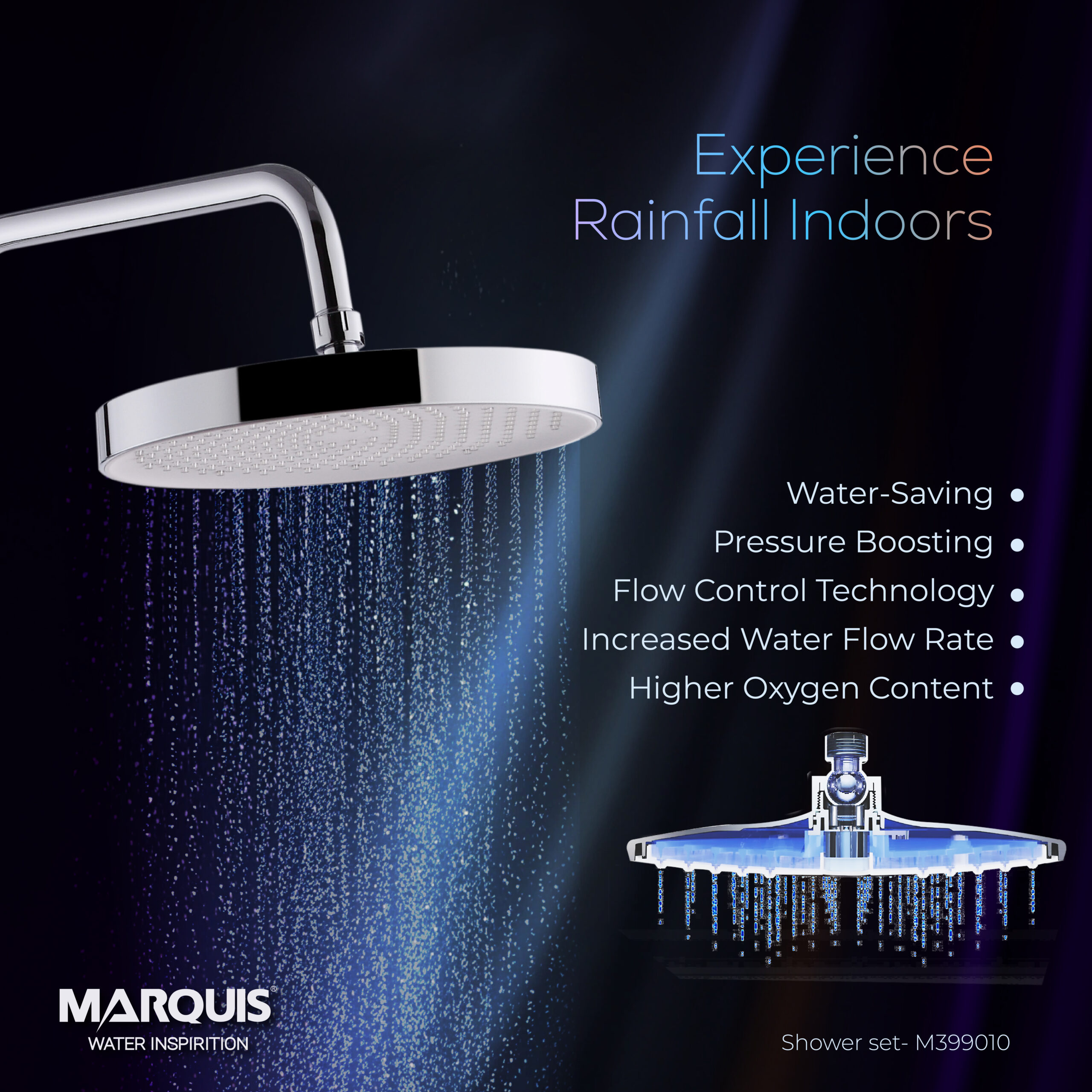 MARQUIS Shower Mixer Set, M399010