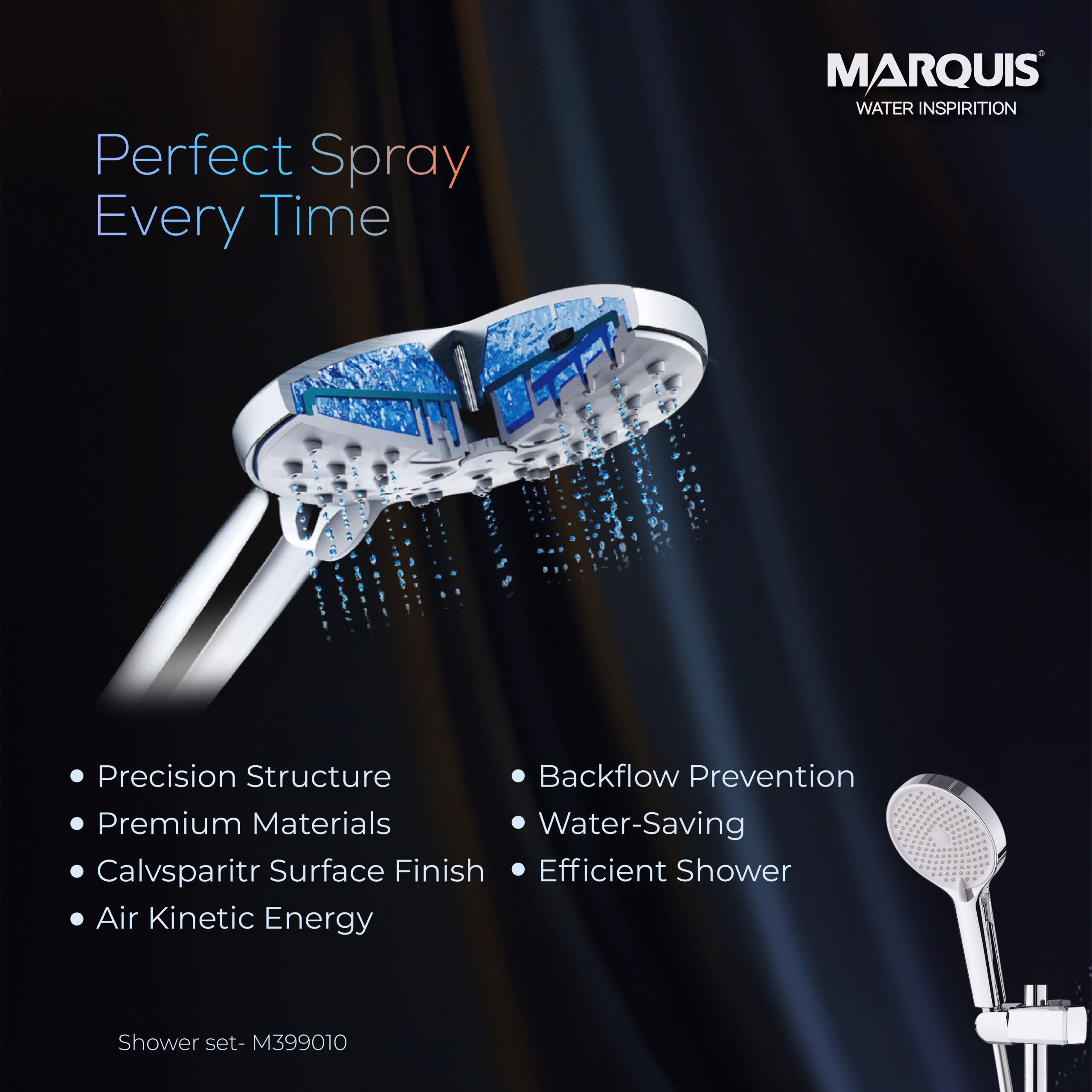 MARQUIS Shower Mixer Set, M399010