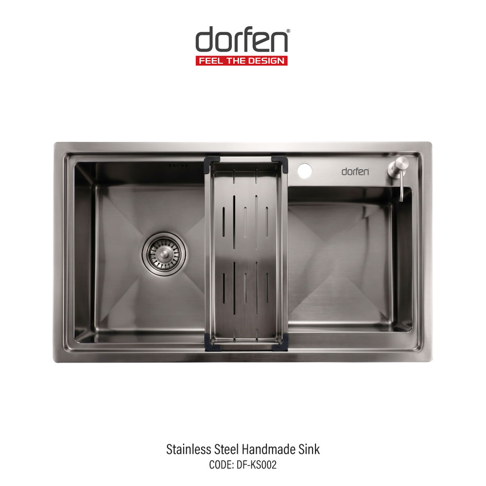 DORFEN Workstation Type Single Bowl Smart Handmade Sink, DF-KS002