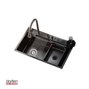 DORFEN Temperature Smart Sensor Single Bowl Handmade Sink, DF-KS001