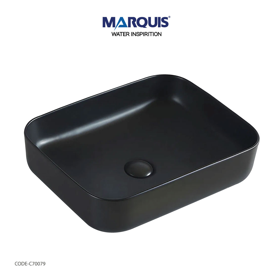 MARQUIS Counter Top Basin (Matte Black), C70079