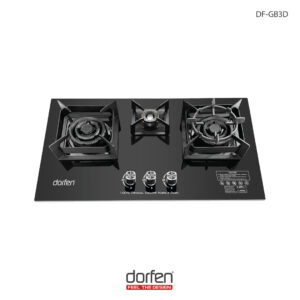 DORFEN Built-in Gas HOB with 3 Burner Marble Panel, DF-GB3D