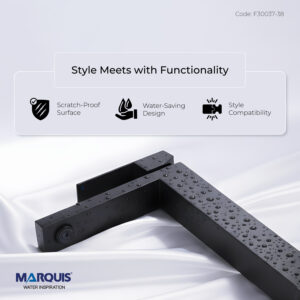 MARQUIS Black Finish Basin Mixer, F30037
