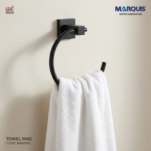MARQUIS Black Towel Ring, BA60010