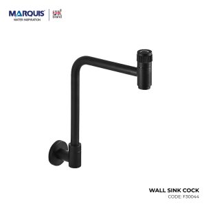 MARQUIS Black Wall Sink Cock, F30044
