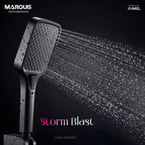 MARQUIS Black Hand Shower Set (3 Functions), S30002S