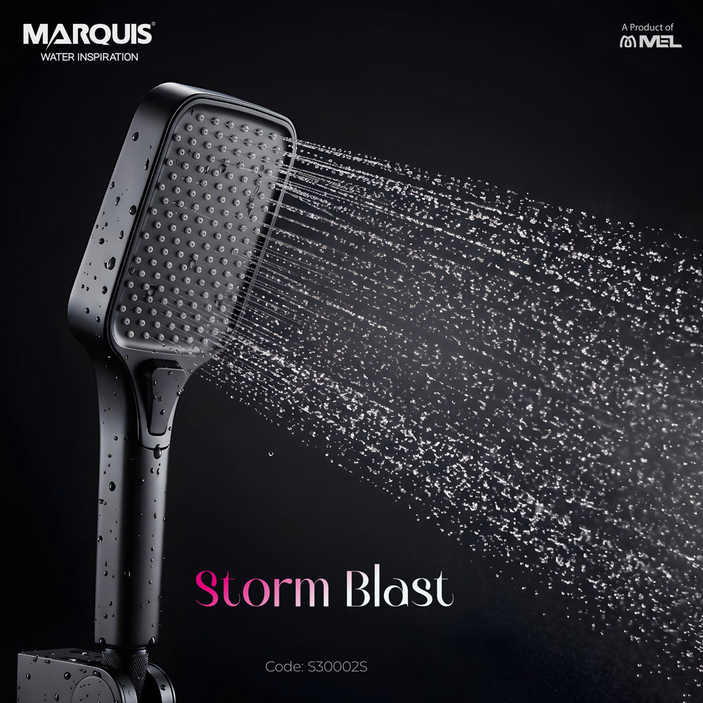 MARQUIS Black Hand Shower Set (3 Functions), S30002S