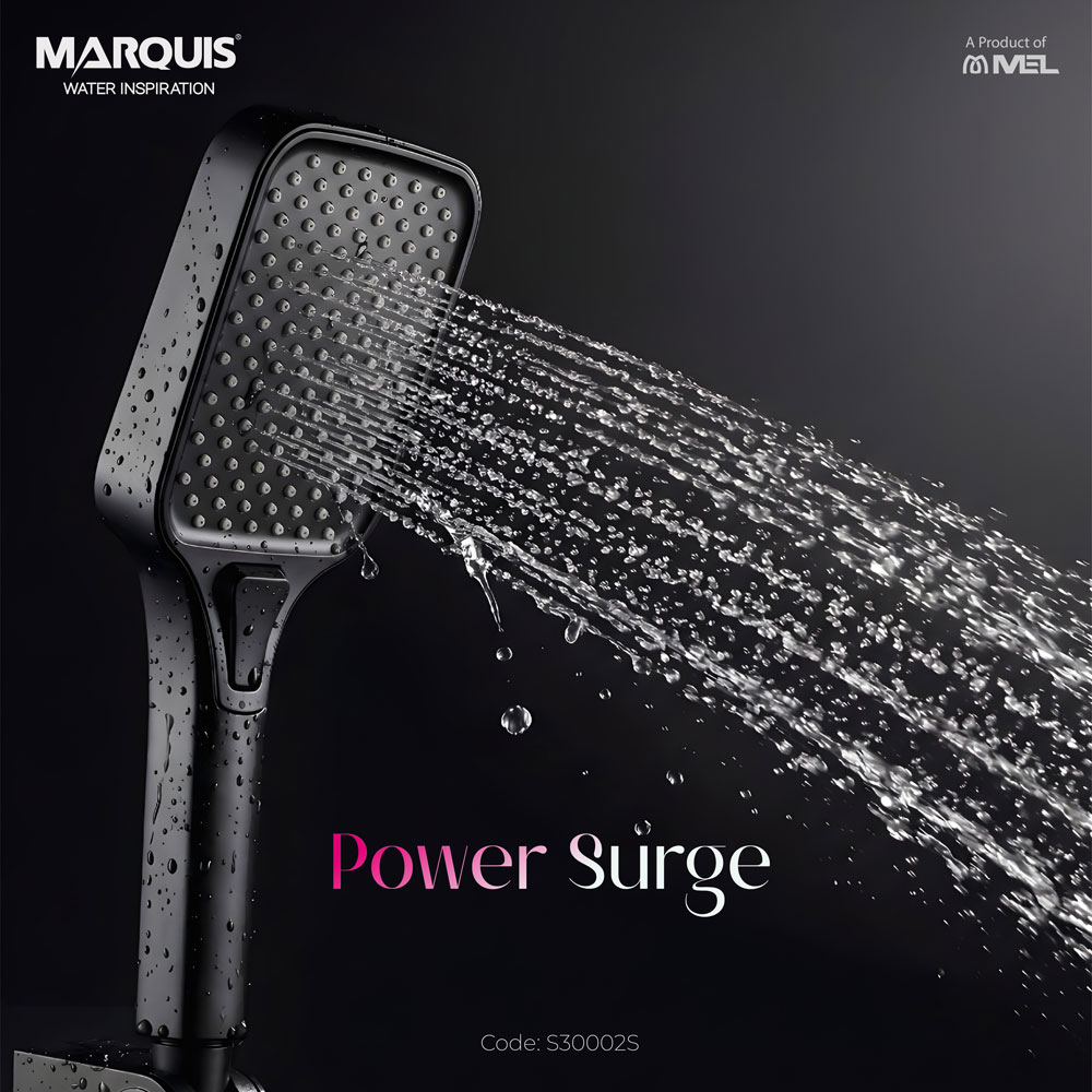 MARQUIS Black Hand Shower Set (3 Functions), S30002S