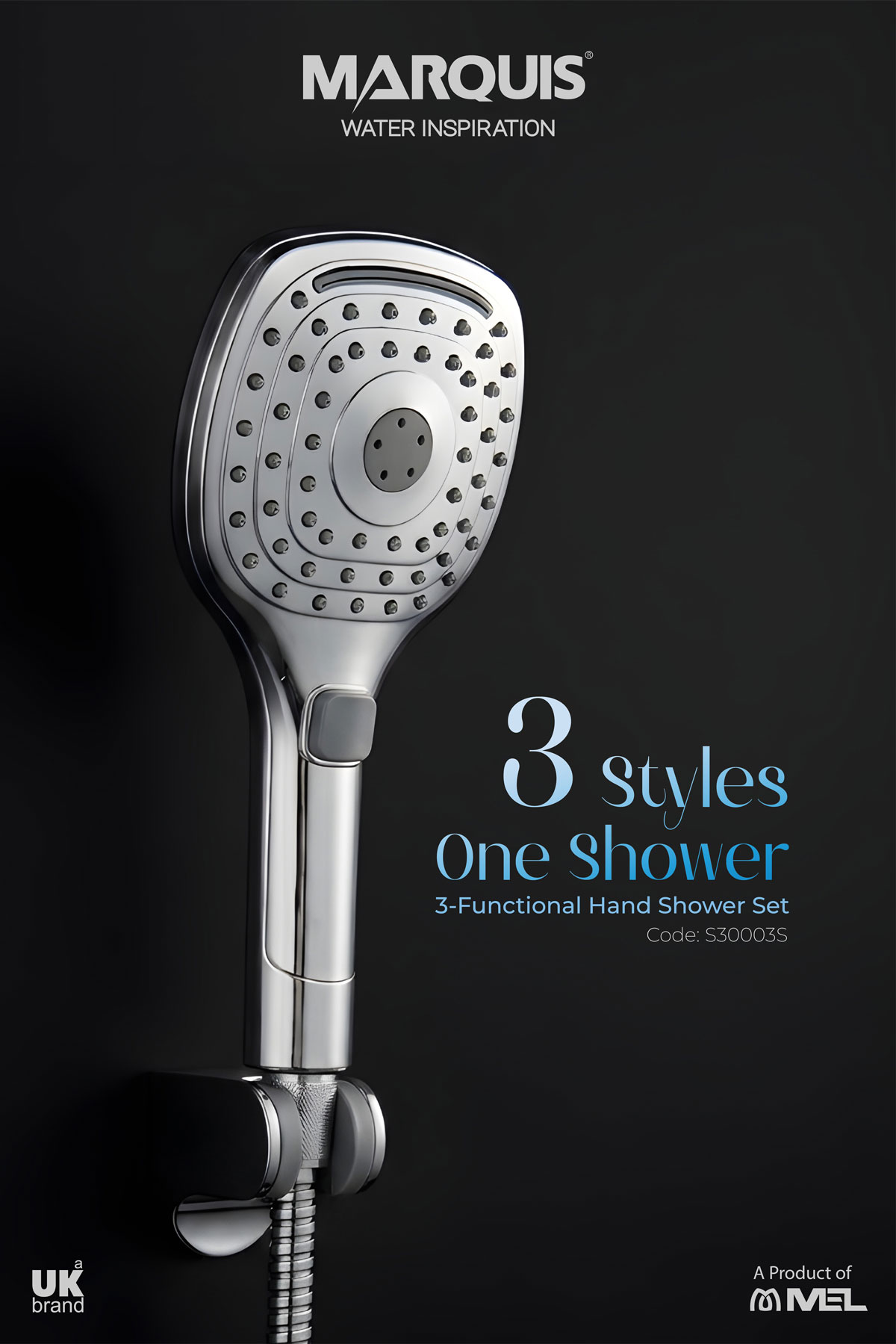 MARQUIS Hand Shower Set (3 Functions), S30003S